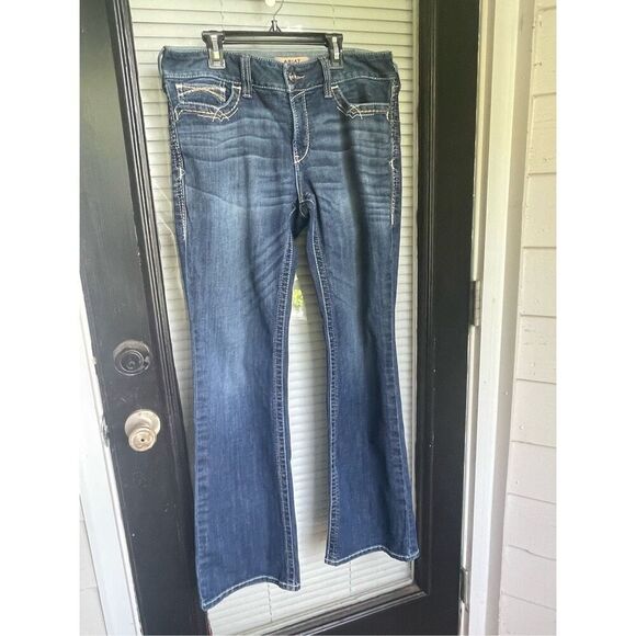 Ariat R.E.A.L Denim Mid Rise Boot Cut Jeans Size 31R - Picture 12 of 15